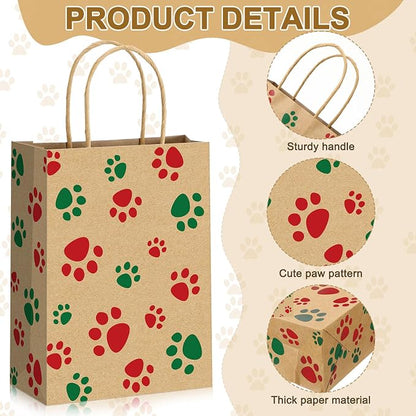 Blulu 20 Pcs Puppy Dog Paw Gift Bags - Image 3