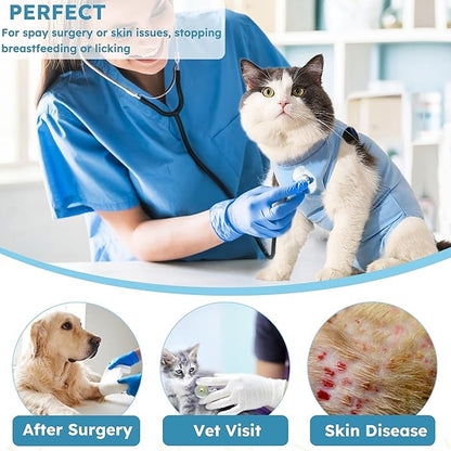 Cat Recovery Suit, Kitten Surgical Bodysuit - Image 8