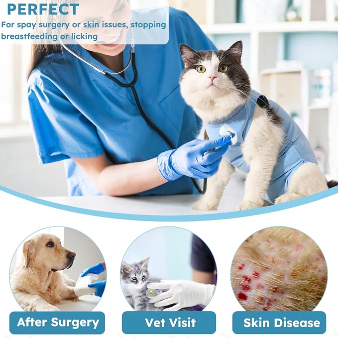 Cat Surgery Recovery Suit, Recovery Suit - Image 7