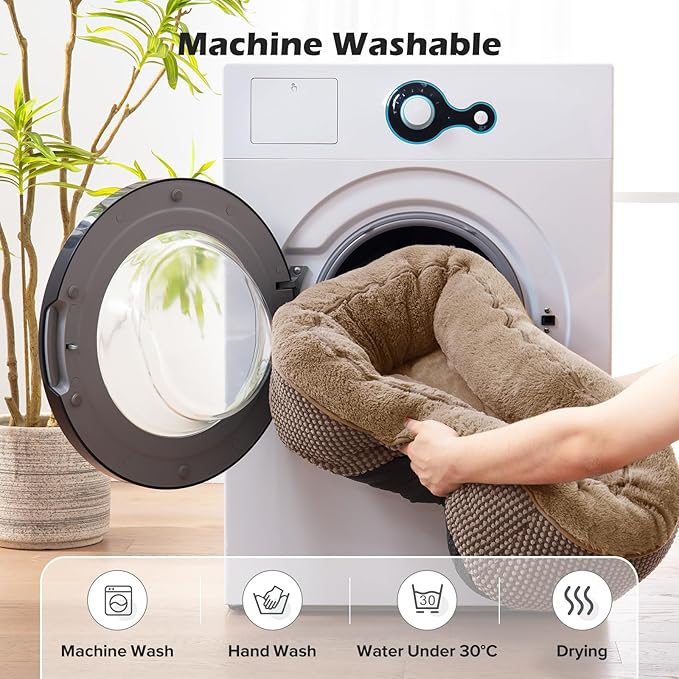 INVENHO Large Dog Beds Large Sized, Washable Orthopedic Warming Soft Sleeping - Image 6