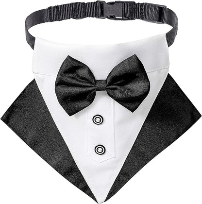 ADOGGYGO Formal Dog Tuxedo Wedding Pet Bandana Collar by ADOGGYGO