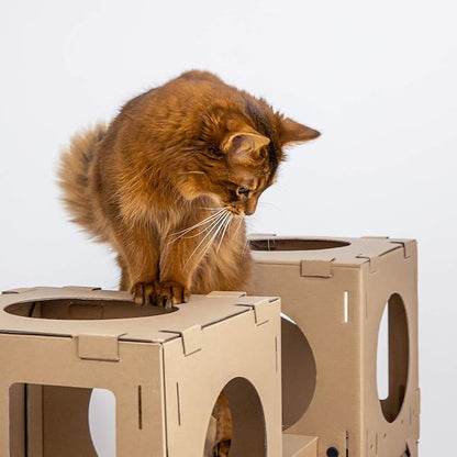 Navaris Modular Cardboard Cat House - Image 9