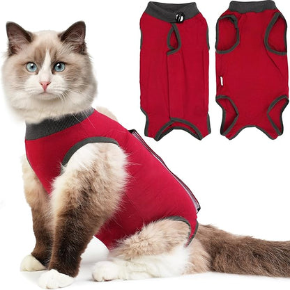 Cat Recovery Suit, Breathable Cat Surgery Recovery Suit Female, Kitten Onesie by Hpetppy