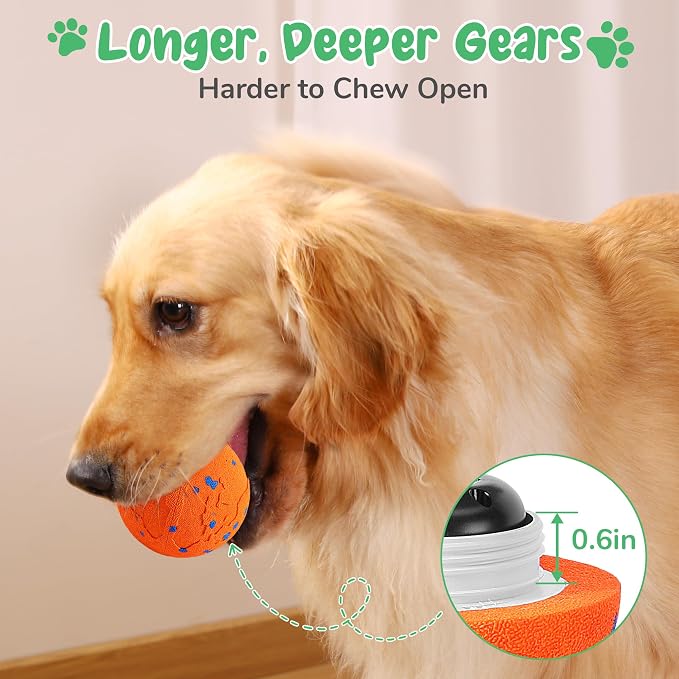 Smart Interactive Dog Toys, Vibrating Dog Ball, Electric Dog Chew Toys - Image 4