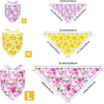 PET SHOW 50 Pack Easter Dog Bandanas Bulk - Image 2