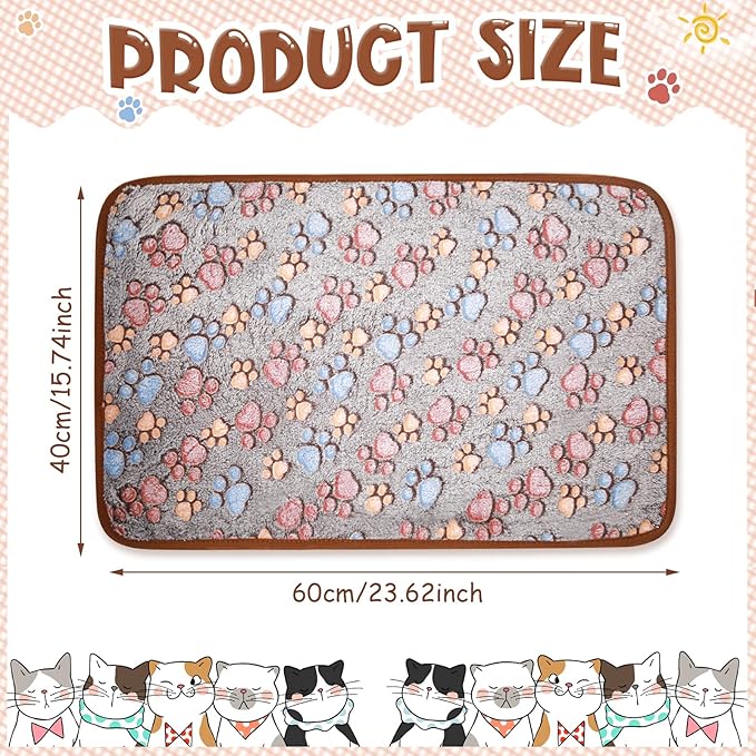 Tatuo 4 Pcs Dog Blanket for Pet Cat Blankets Indoor Puppy Teething Stuff Toys - Image 3