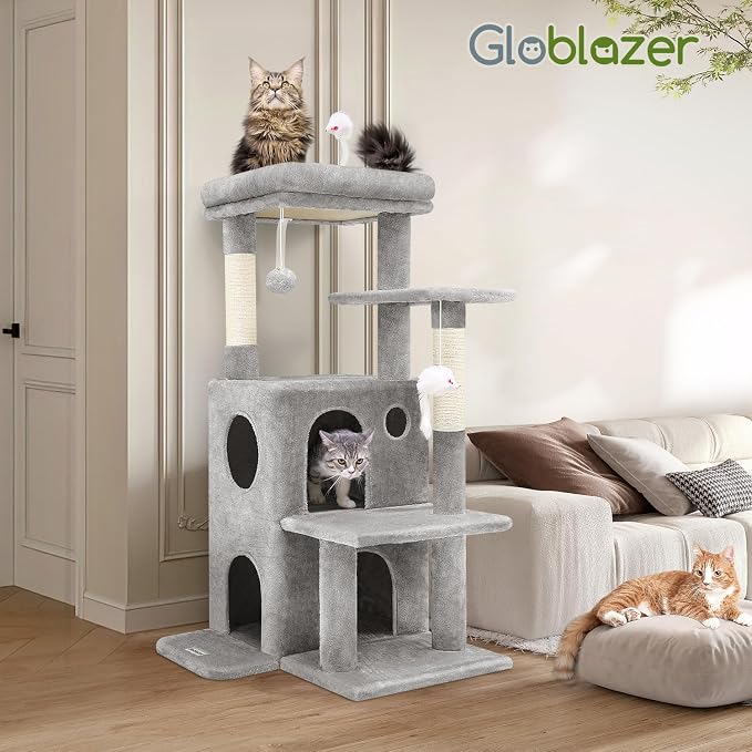 Globlazer Cat Tree Tower for Indoor Cats, 50-inch Adult Cat Tree House for - Image 7