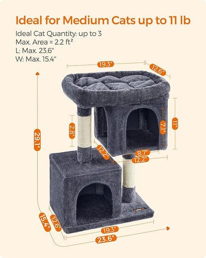 Feandrea Cat Tree, 29.1-Inch Cat Tower, Plush Condo - Image 6