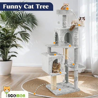 58.5inch Large Cat Tree Tower Condo - Image 3