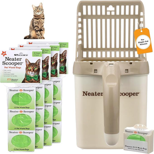 Neater Pet Brands Neater Scooper Standard Cat Litter Scoop, 195 Refill Bags – by NeaterPetBrands