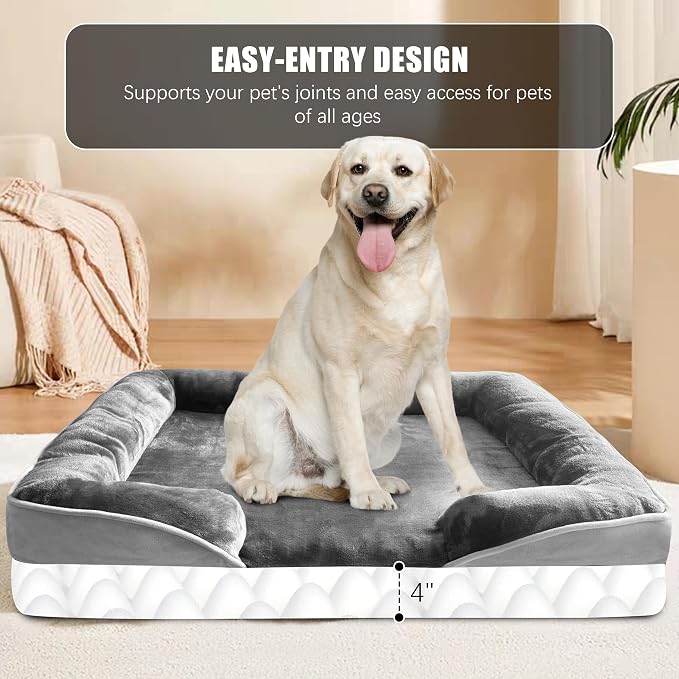 Orthopedic Dog Bed with Sides - Image 5