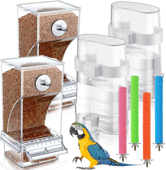Yaomiao 8 Pcs No Mess Small Bird Feeders by Yaomiao