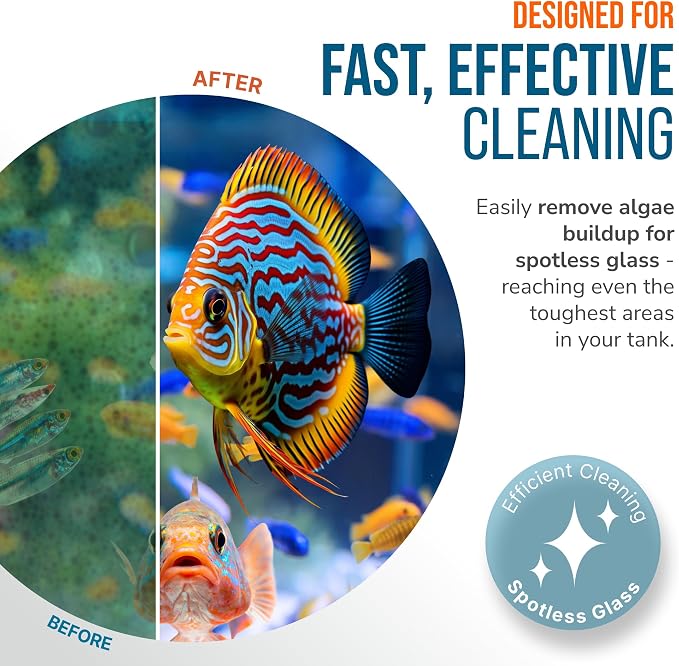 FLIPPER Float Standard Magnetic Aquarium Cleaner – 2-in-1 Flip Scrubber and - Image 8