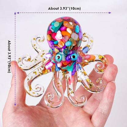 Octopus Decor Aquarium Decorative Resin Glass - Image 2