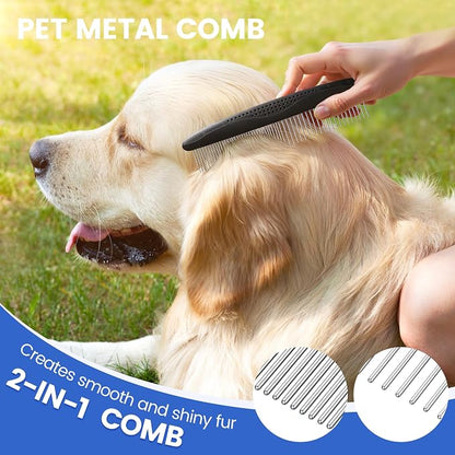 Double-Sided Pet Grooming Rake - Image 3