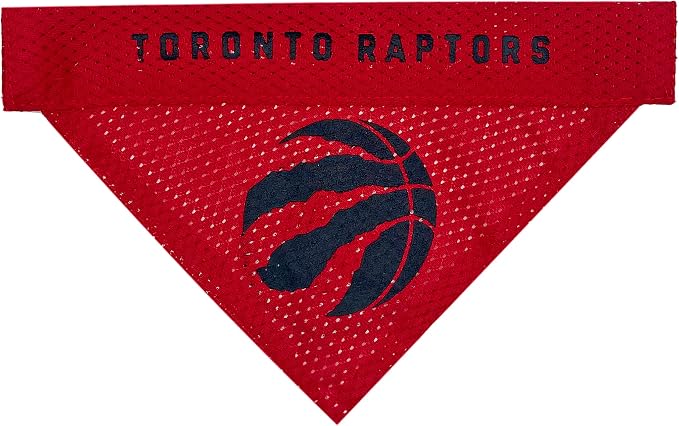 NBA Dog Bandana -Toronto Raptors Reversible Pet Bandana. 2 Sided Home & Away - Image 3