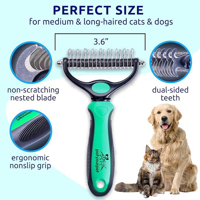 Pat Your Pet Deshedding Dog Brush - Image 6