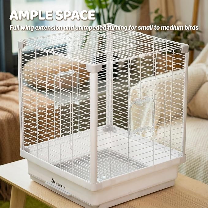 17.3" Portable Travel Bird Cage, Parrot Cage, Ample Room - Image 9