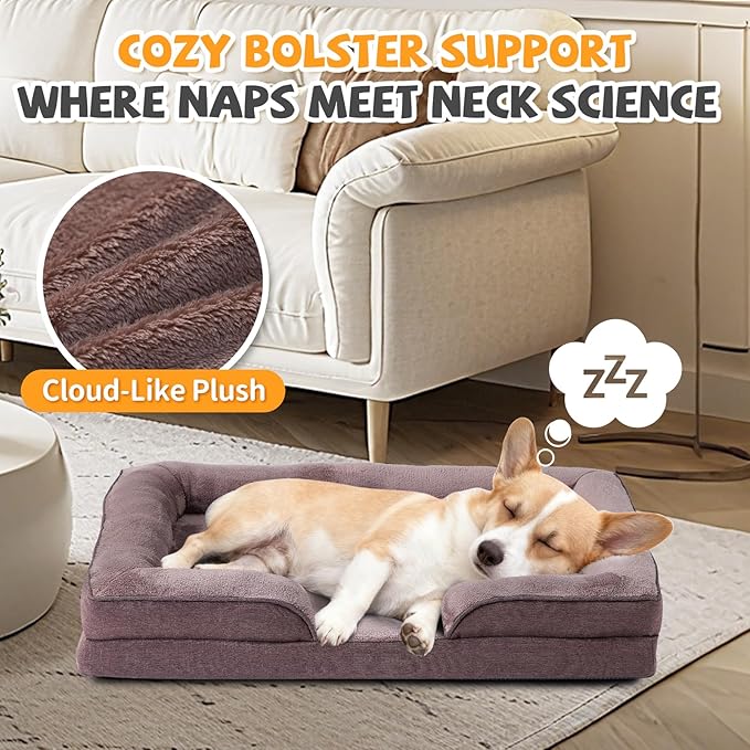 Makigued Orthopedic Dog Bed for Medium Dogs Egg Crate Foam Pet Sofa - Image 3