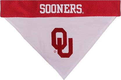 Pets First Collegiate Pet Accessories, Reversible Bandana, Oklahoma Sooners - Image 2