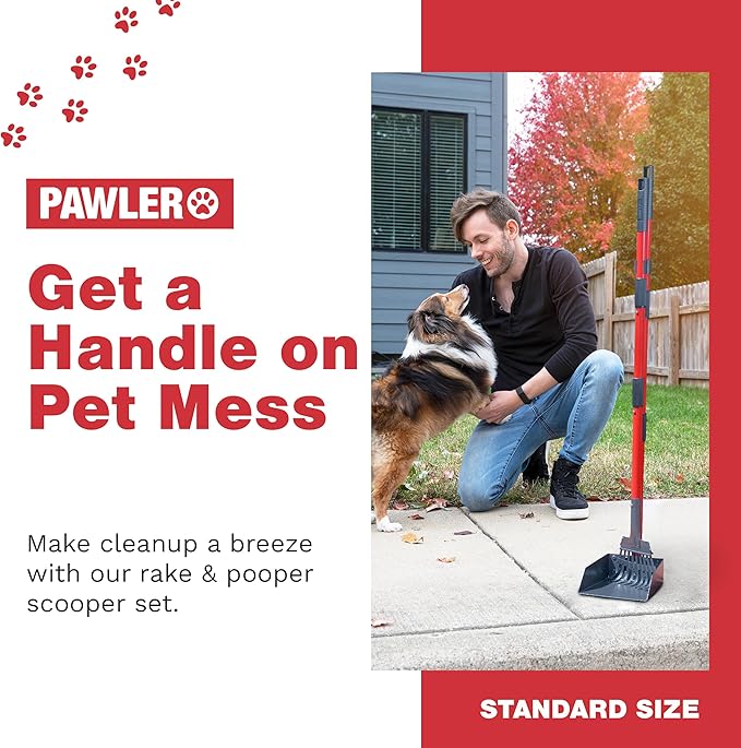 Pooper Scooper for Large Dogs and Small Dogs, Metal Poop Scooper Set - Image 2