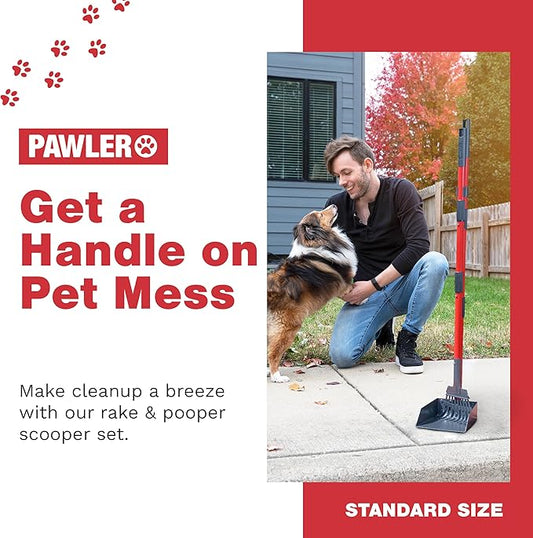 Pooper Scooper for Large Dogs and Small Dogs, Metal Poop Scooper Set - Image 2