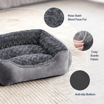 JOEJOY Rectangle Dog Bed for Large Medium Small Dogs - Image 2