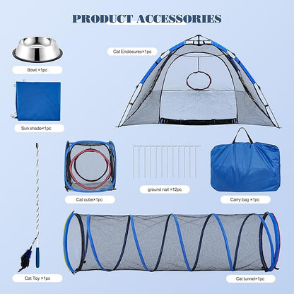 Outdoor Cat Enclosure -Portable Pet Playpen - Image 7