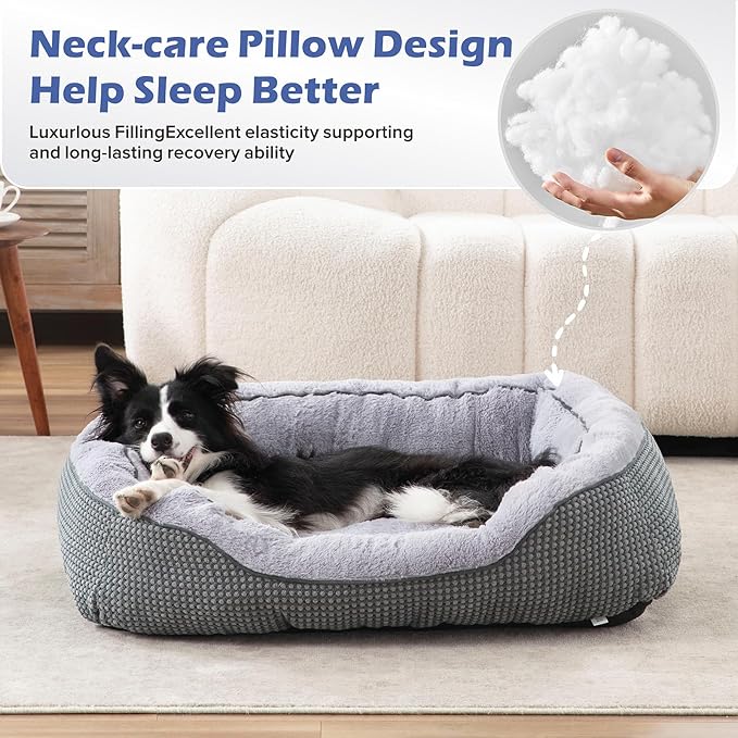 INVENHO Medium Dog Beds for Medium Dogs Washable, Rectangle Dog Bed Medium Size - Image 3