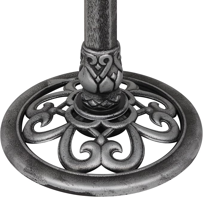 Alpine Corporation TEC116GR Outdoor Pedestal Birdbath w/Scrollwork Base and - Image 10