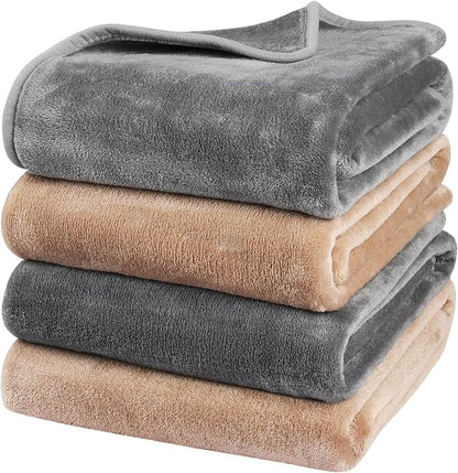 Onarway Dog Blanket Washable for Puppy: 4 Packs Dog Blankets 28”x20” by Onarway