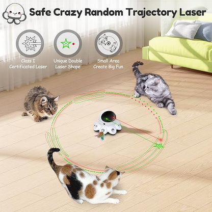 ORSDA Cat Laser Toy, 2-in-1 Interactive Automatic Motion Activated Moving 8 - Image 3