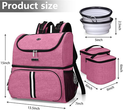 BAGLHER Pet Travel Bag, Double-Layer Pet Supplies Backpack, Pet Travel Backpack - Image 3