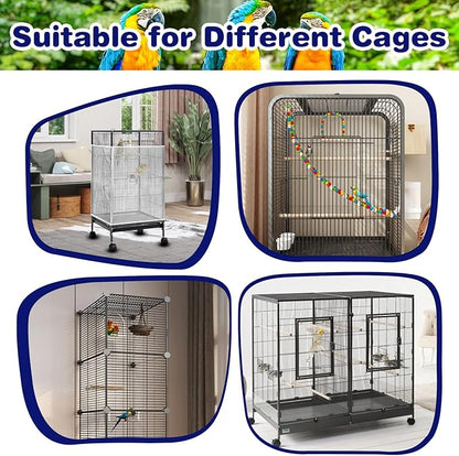 Universal Bird Cage Seed Catcher Net, Stretchy Band Skirts Bird Cage Net - Image 7