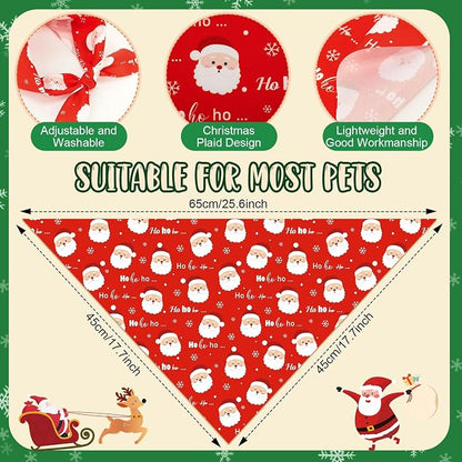 Weewooday 50 Pcs Christmas Bandanas - Image 3