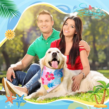 Weewooday 50 Pcs Hawaiian Dog Bandanas Bulk - Image 7
