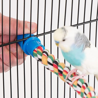 PENN-PLAX Bird Life Multicolored and Flexible Rope Perch – Create Fun, Colorful - Image 5