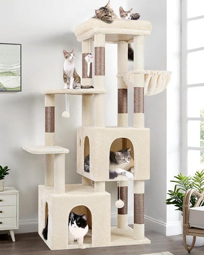 Globlazer Cat Tower for Indoor Cats, Heavy Duty Cat Trees for Large Cats Adult by Globlazer