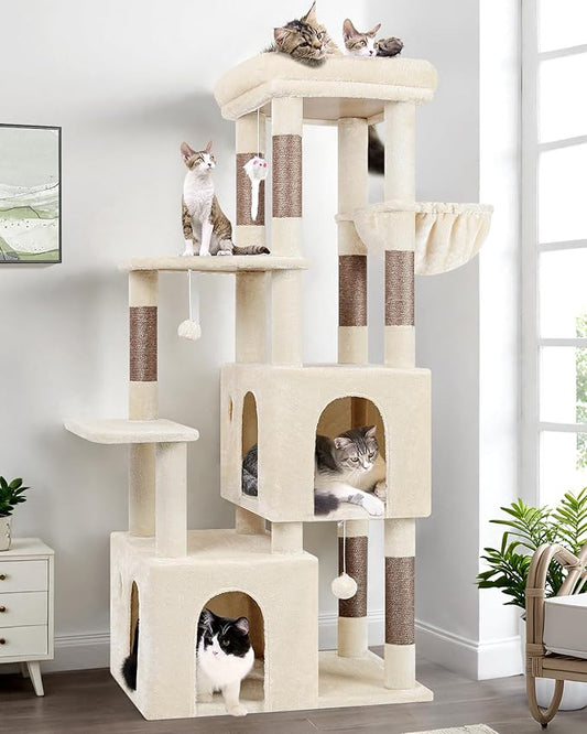 Globlazer Cat Tower for Indoor Cats, Heavy Duty Cat Trees for Large Cats Adult by Globlazer