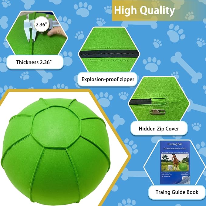 Herding Ball for Dogs, Dual Layered Herding Dog Ball Set for Australian Shepherd - Image 7