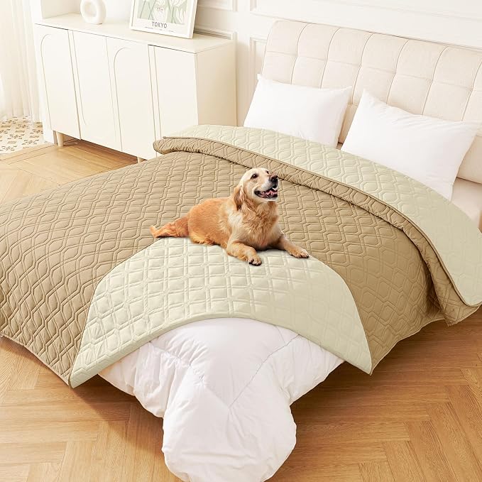 hyha Waterproof Dog Bed Blanket, Soft Pet Blankets, Waterproof Couch Cover by hyha