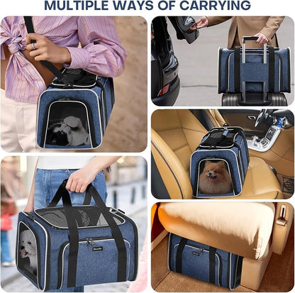 Premium Pet Carrier – Dog & Cat Travel Bag, Airline Approved, Soft-Sided Design - Image 2