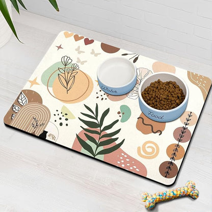 Pet Feeding Mat for Floors Waterproof Dog Mat for Food and Water Absorbent - Image 8
