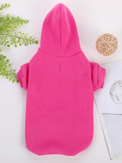 QWINEE Basic Dog Hoodie Sweatshirt Puppy Sweater Warm Cat Costumes Pet Clothes - Image 3