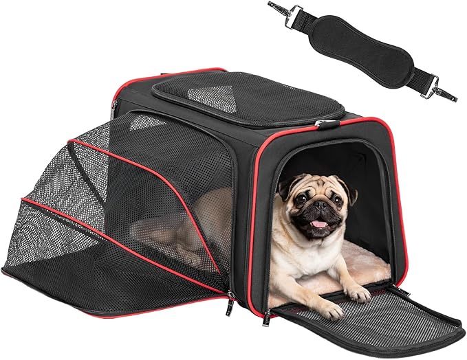 Petsfit Expandable Dog Carrier Large Cat Carrier, Soft-Sided Portable by Petsfit