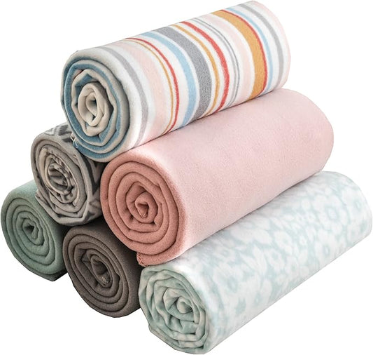 Fleece Throw Blanket Set Bulk for Travel Kids Outdoor Wedding Pet by SPEICALGLORY