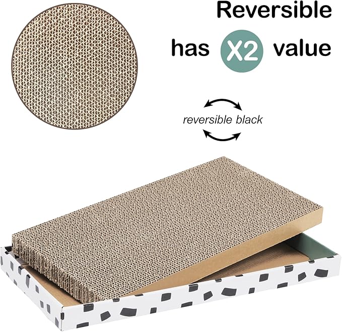 PAWSFANS Cat Scratcher Cardboard Scratch Pad - Image 3