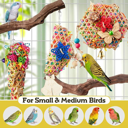 Bird Toys, Parakeet Foraging Toys, Hanging Chewing Toys - Image 5