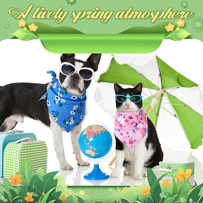 Weewooday 50 Pcs Spring Dog Bandanas Bulk - Image 4