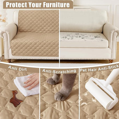 Smiry Waterproof Dog Bed Cover Blanket, Soft Reversible Pet Blanket, Washable - Image 4